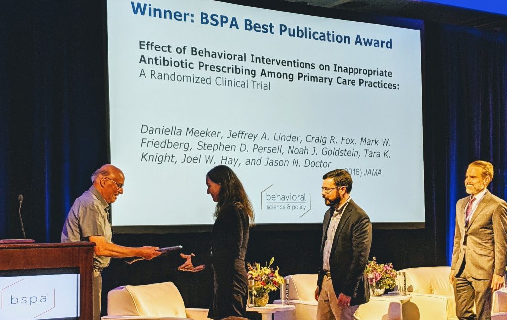 Read: Schaeffer Center Antibiotic Prescribing Study Awarded 2019 BSPA Behavioral Publication Award