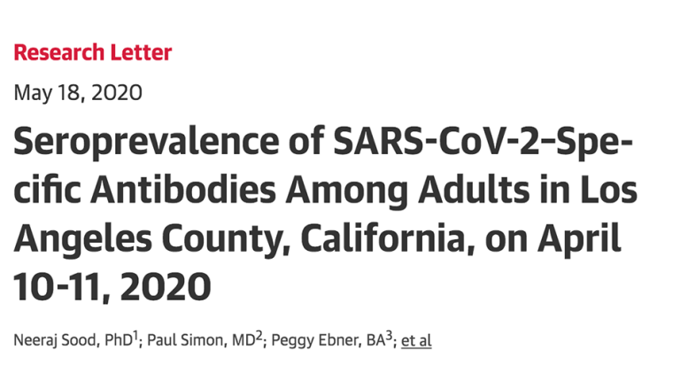 Read: First Phase of L.A. County Seroprevalence Study on COVID-19